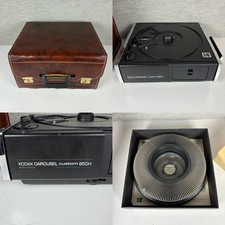 Kodak Carousel Custom 850H Projector w/ Case, 2 Lenses, 140 Tray  Remote TESTED