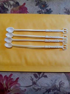 4 McDonalds Coffee spoons