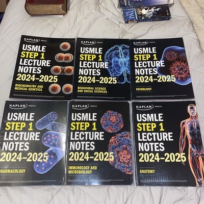 Kaplan USMLE Step 1 Lecture Notes 2024-2025 6 Book Set
