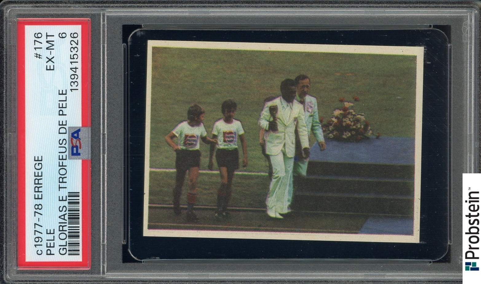 1977-78 Errege Pele Glorias E Trofeus PSA 6 #176