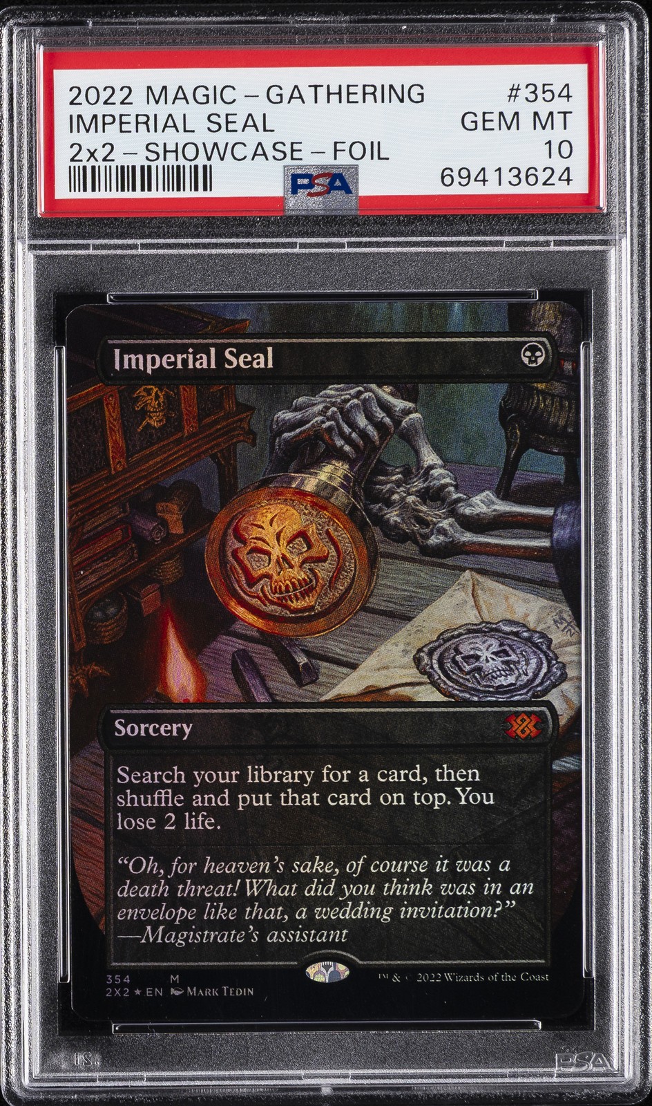 2022 MTG DOUBLE MASTERS 2022 SC-FOIL #354 IMPERIAL SEAL PSA 10