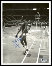 M.L. ML Carr Signed 8x10 Photo Boston Celtics Vintage Beckett BAS #T29098