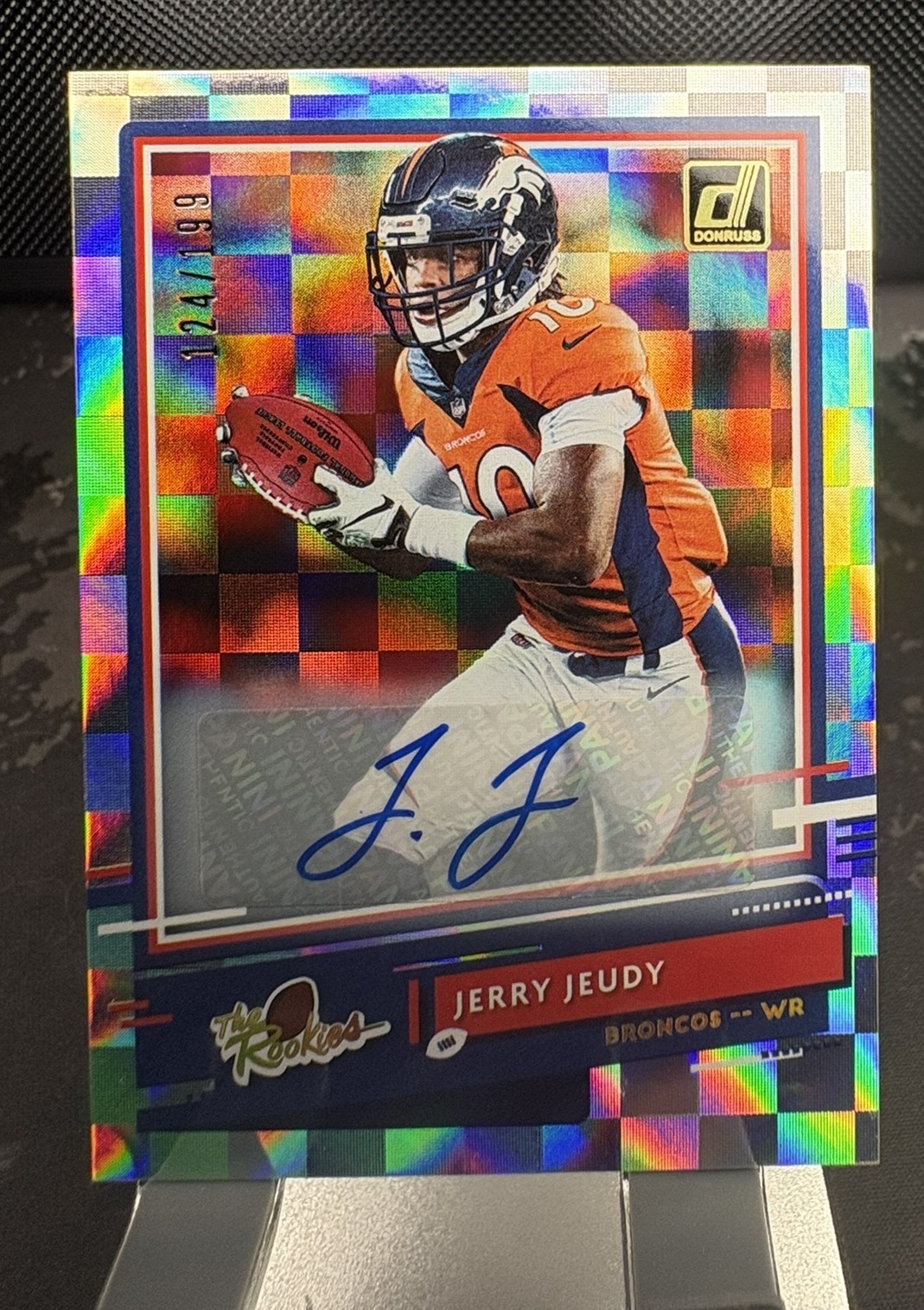 Jerry Jeudy Panini Donruss the Rookies #TRJJ Autograph