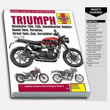 Triumph Bonneville T100, T120, Bobber, Thruxton, Street Twin, Cup & Scrambler
