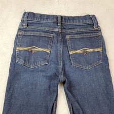 Wrangler 20X No 42 Vintage Bootcut Jeans Boys 12 Slim Blue Wash Adjustable Waist