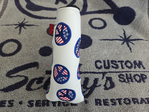 Rare Scotty Cameron 2004 USA Peace Sign Blade Headcover Putter Head cover⛳⛳⛳👀