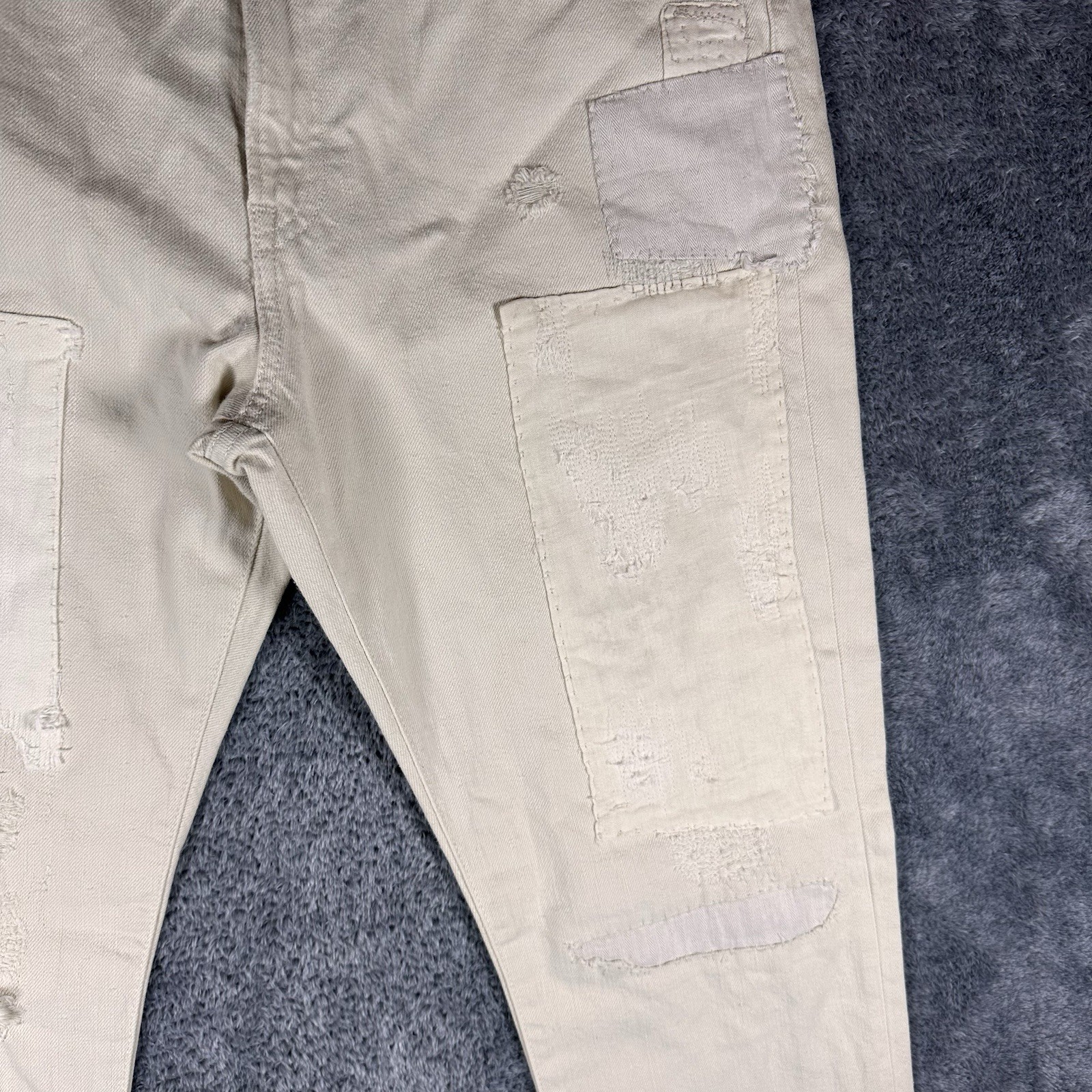 Polo Ralph Lauren Jeans Size 36 Astor Slim Boyfriend Patchwork Denim Distressed thumbnail 16