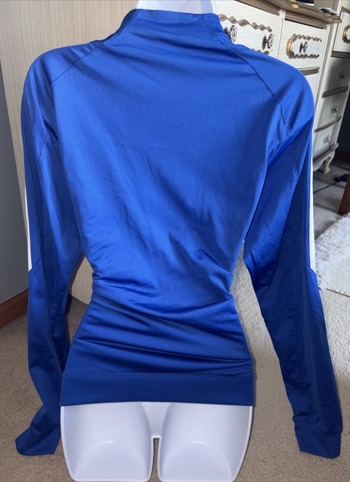 Nike x Chicago Soccer Dri-Fit Running  Blue Zip Up Jacket Unisex Sz Small Vtg image 7