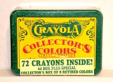 Crayola Collector  s Colors Limited Edition Box of 72 Crayons   1991   New/Sealed