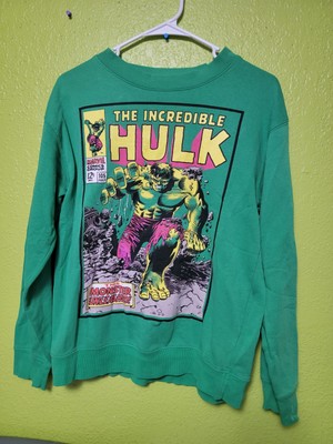 INCREDIBLE HULK Medium sweatshirt Marvel crewneck Marie Severin comic art 1968