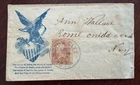 c1860's Civil War Patriotic Cover Washington City 'flag of our union forever'