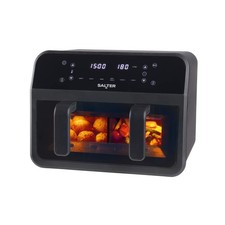 Salter Dual Air Fryer Non-Stick Digital LED Touch Display 6 Functions 7L 2300W