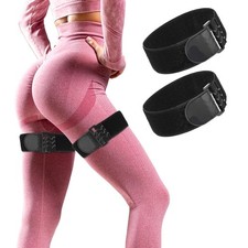 2 Pcs Blood Flow Restriction Bands for Women BFR Bundle Booty Band Black