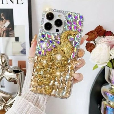 Case For iPhone Samsung Glitter Diamond Flash Phone Cover Luxury Hot Women Girls
