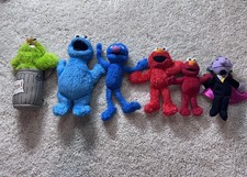 Sesame Street Plush Lot of 6 between 8-10  in height 