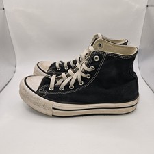 Converse Chuck Taylor All Star High Top Sneakers Black Canvas Men's US 4 Youth
