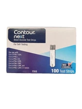 Brand New Contour Next Test Strips 100 Test Strips ( Exp. 1 / 27 or Better )