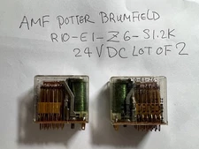 AMF Potter Brumfield R10-E-Z6-S1.2K Relay 24VDC Lot of 2! FAST SHIPPING! Working