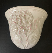 Large Vintage Hydrangea Floral Wall Pocket Pl...