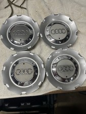 Genuine Oem Audi Wheel Center Caps Set Of 4 8e0 601 165 N Silver Chrome