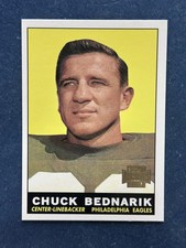 2001 Topps Archives #99 Chuck Bednarik Philadelphia Eagles !