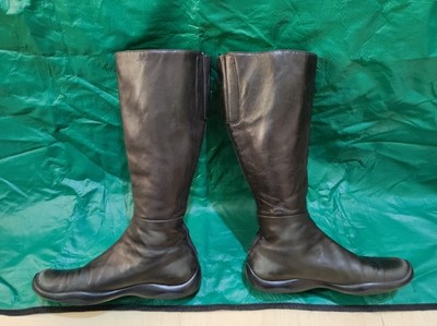 90s PRADA sports サイドゴアブーツ archive PRADA SPORT 90s Archive Vintage Long Boots Black Leather Size 38