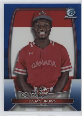2023 Bowman Chrome WBC Flag Variations Blue Refractor 39/75 Dasan Brown 3q5