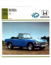 Honda S600 Roadster 1964 Gmh Cards Of Knowledge Trading Card Imp U.s. Blue