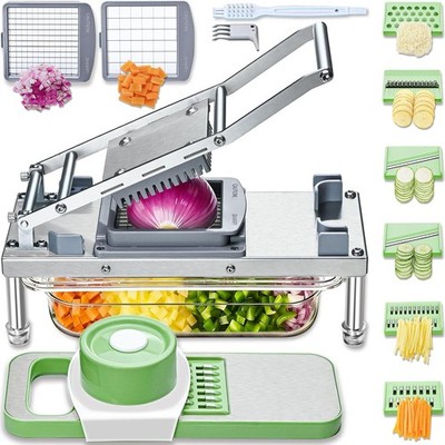 Vegetable Chopper, Veggie Chopper With 8 Blades, Onion Cutter with Containe