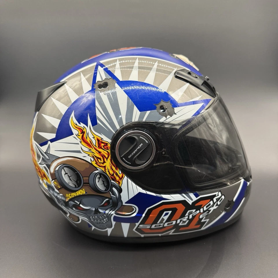 Casco completo de motocicleta Scorpion EXO 400 Foto 2 de 4