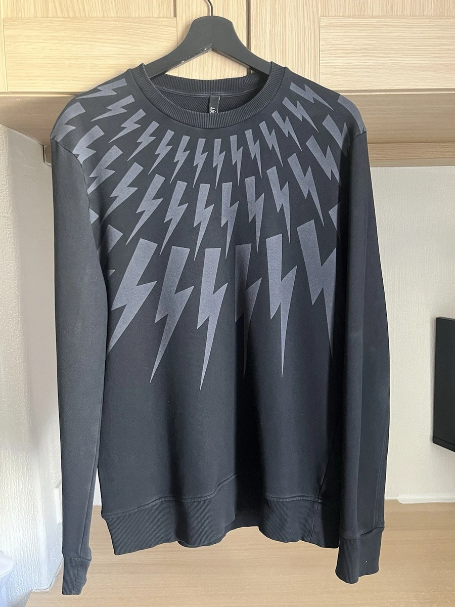 Lightweight Wool Neil Barrett Lightning Bolt Jumper NEIL BARRETT