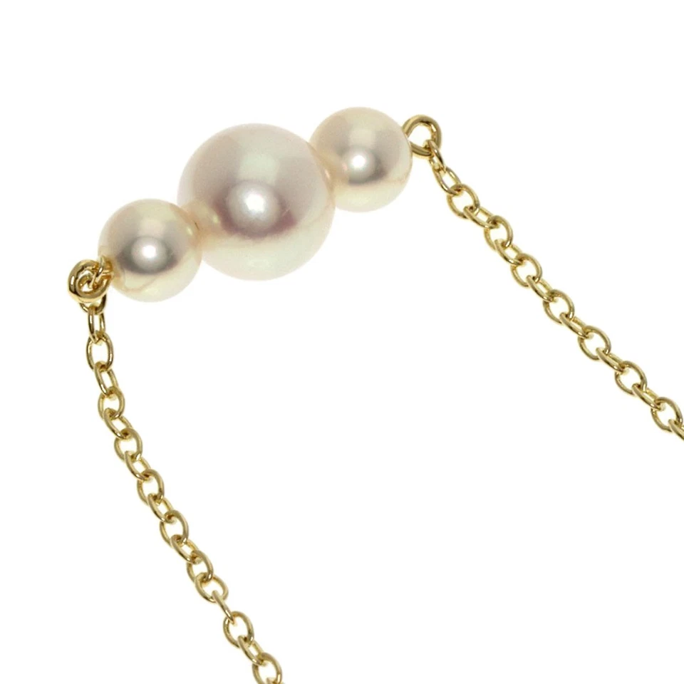 MIKIMOTO  Pearl Pearl Necklace K14 Yellow Gold  Ladies [Used] - image 2 of 4