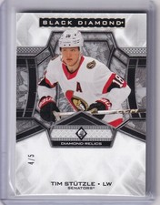 2024-25 Upper Deck Black Diamond Hockey Tim Stutzle Diamond Relics #4/5