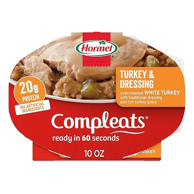 HORMEL COMPLEATS Turkey & Dressing Microwave Tray, 10 oz. (6 Pack) Free Shipping