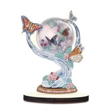 Christmas Diamond Art Tabletop Decoration, DIY Diamond Art 5D Butterfly