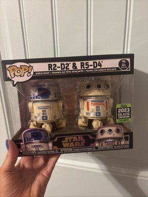 Funko Pop! Vinyl: Star Wars - R2-D2 & R5-D4 - 2 Pack (2023 Galactic Convention)