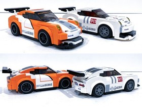 USED LEGO SPEED CHAMPIONS 75912 PORSCHE 911 GT FINISH LINE RETIRED W/ BOX MANUAL