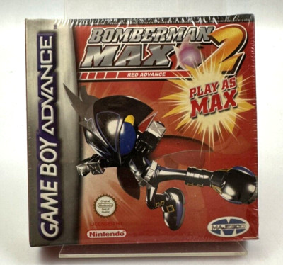 GBA Bomberman Max 2 Red Advance, neu und fabrikversiegelt - **fehler**