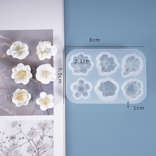 3D Flower Resin Casting Silicone Mold Cake Decor Epoxy Jewelry Making DIY Supply - Picture 6 of 10
