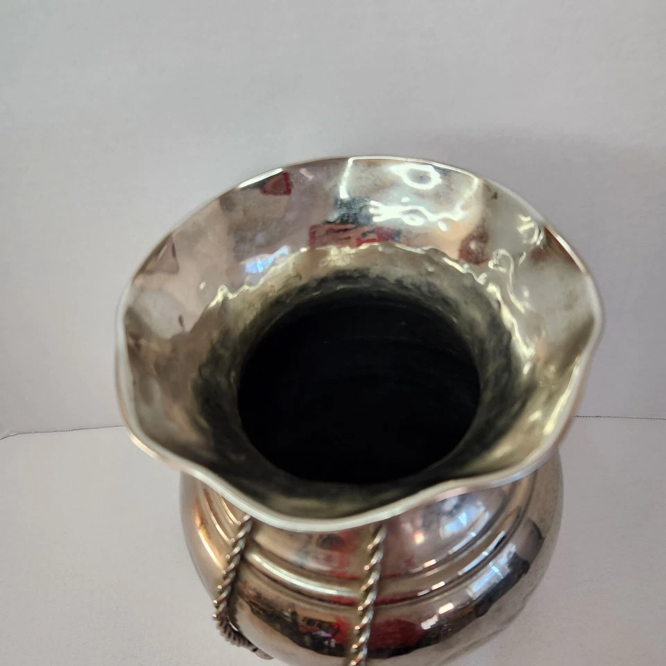 12.5" H Nickel Vase with Nickel Robe Accent by Elegant Expressions 12.5" H - Image 3 of 4