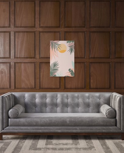 Impresión en lienzo tropical del amanecer, decoración abstracta del hogar de la naturaleza - Imagen 11 de 17