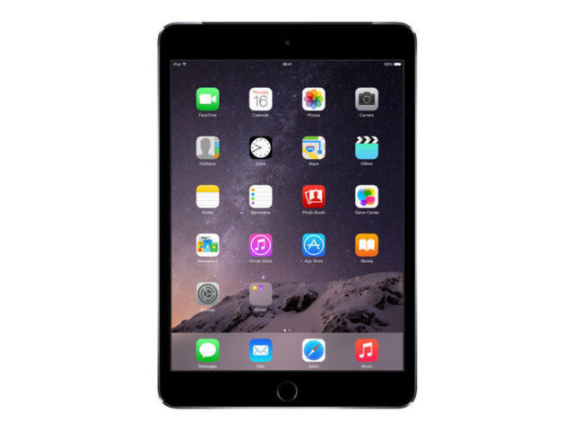 Apple iPad mini 3 16GB, Wi-Fi + Cellular (Unlocked), 7.9in - Space