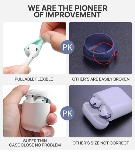 For Apple Airpods 4 3 Pro 2 Case Earpod Cover Ear Hook Earbuds Ear Tips silicone - Picture 8 of 19