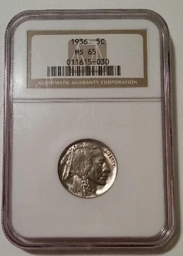 1936 Buffalo Nickel MS65 NGC