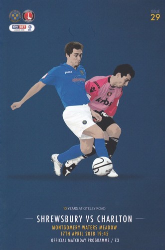 * 2017/18 - SHREWSBURY TOWN HOME PROGRAMMES - CHOOSE FROM LIST * - Picture 12 of 36