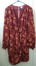 Girl Soul Long Sleeve Floral Dress Womens Size 2X