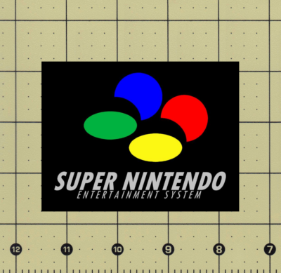 CUSTOM MADE COLLECTIBLE SUPER NINTENDO LOGO MAGNET (3⅞