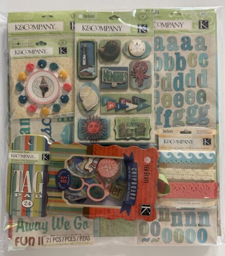 K & Company 12x12 Scrapbook Kit-Variations-Sea Glass, Baby Boy, Poppy Seed, More - Picture 2 of 84