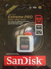 Sandisk 64GB Extreme Pro UHS-I SDXC Memory Card