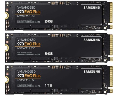 interne SSD Festplatte Samsung 970 EVO Plus 250 GB / 500GB / 1TB / 2TB - M.2